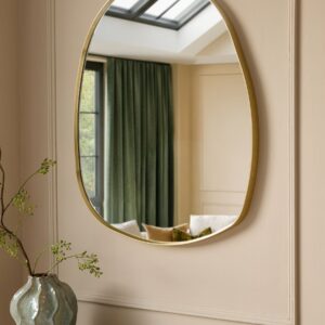 Channing gold pebble wall mirror