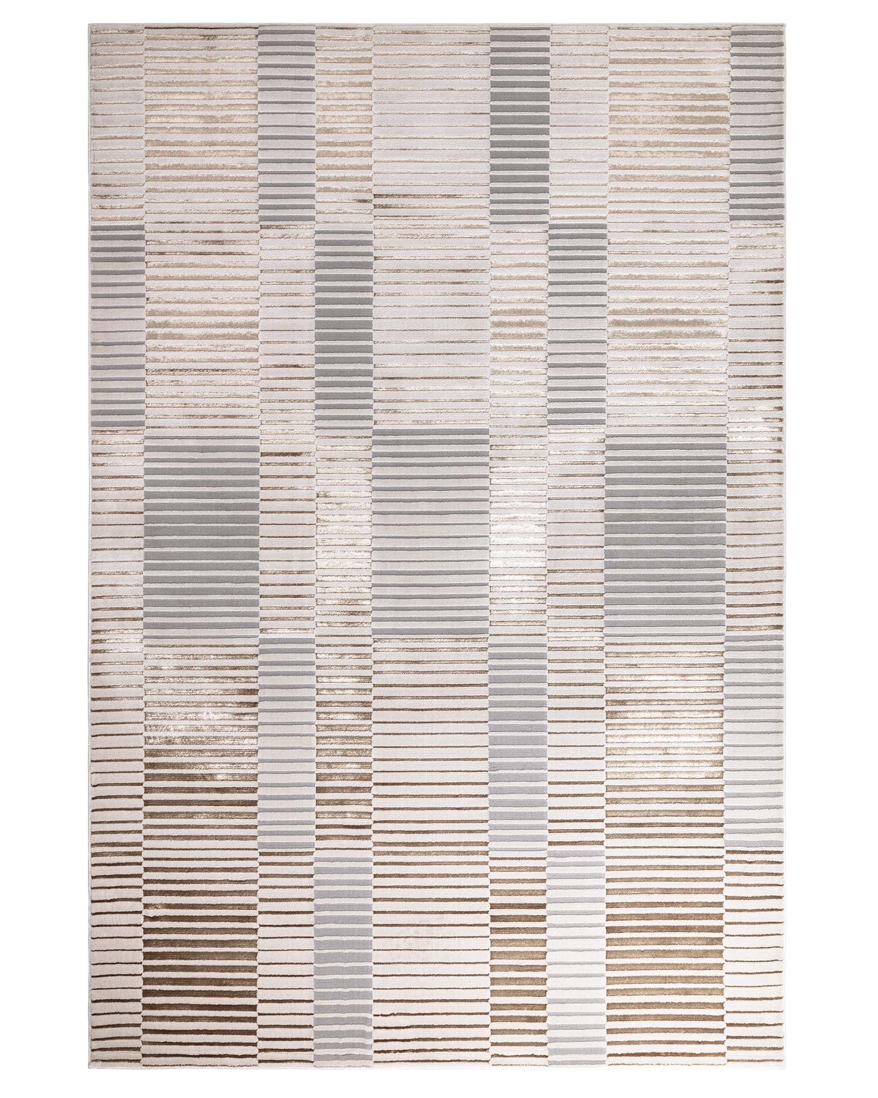 Bijou mixed metallics textured large rug