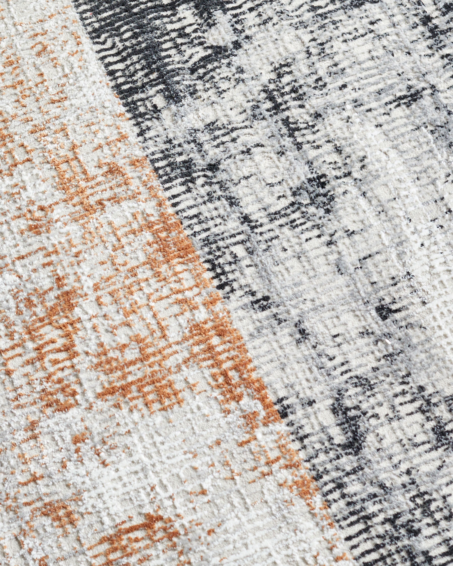 Blurred terracotta textured medium rug - Image 6