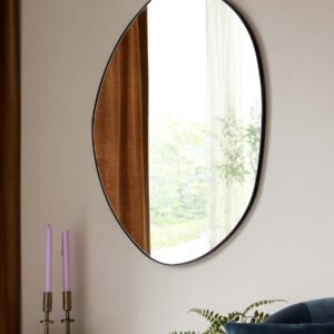 Caspian Medium Wall Mirror Black