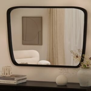Farleigh Large Black Wooden Mirror