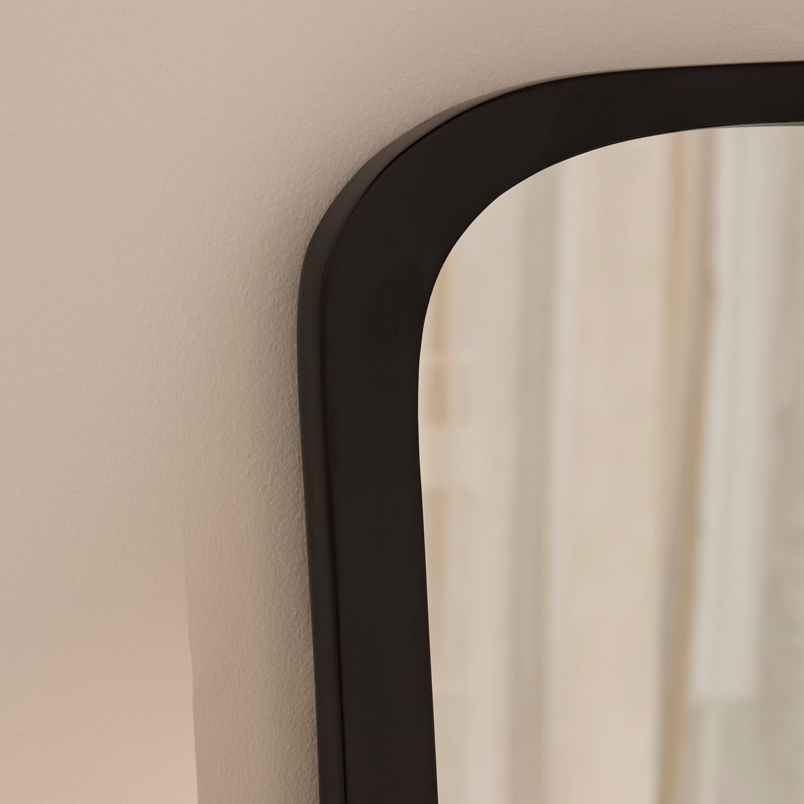 Farleigh Small Black Wooden Mirror - Image 4