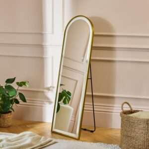Ingham 145x45cm LED Arch Mirror - Gold