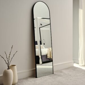 Ingham 170x50cm Full Length Arch Mirror - Black