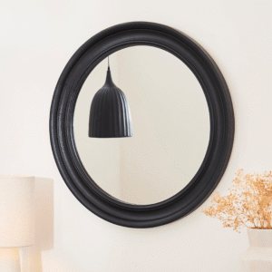 Langton 75cm Wooden Mirror - Black