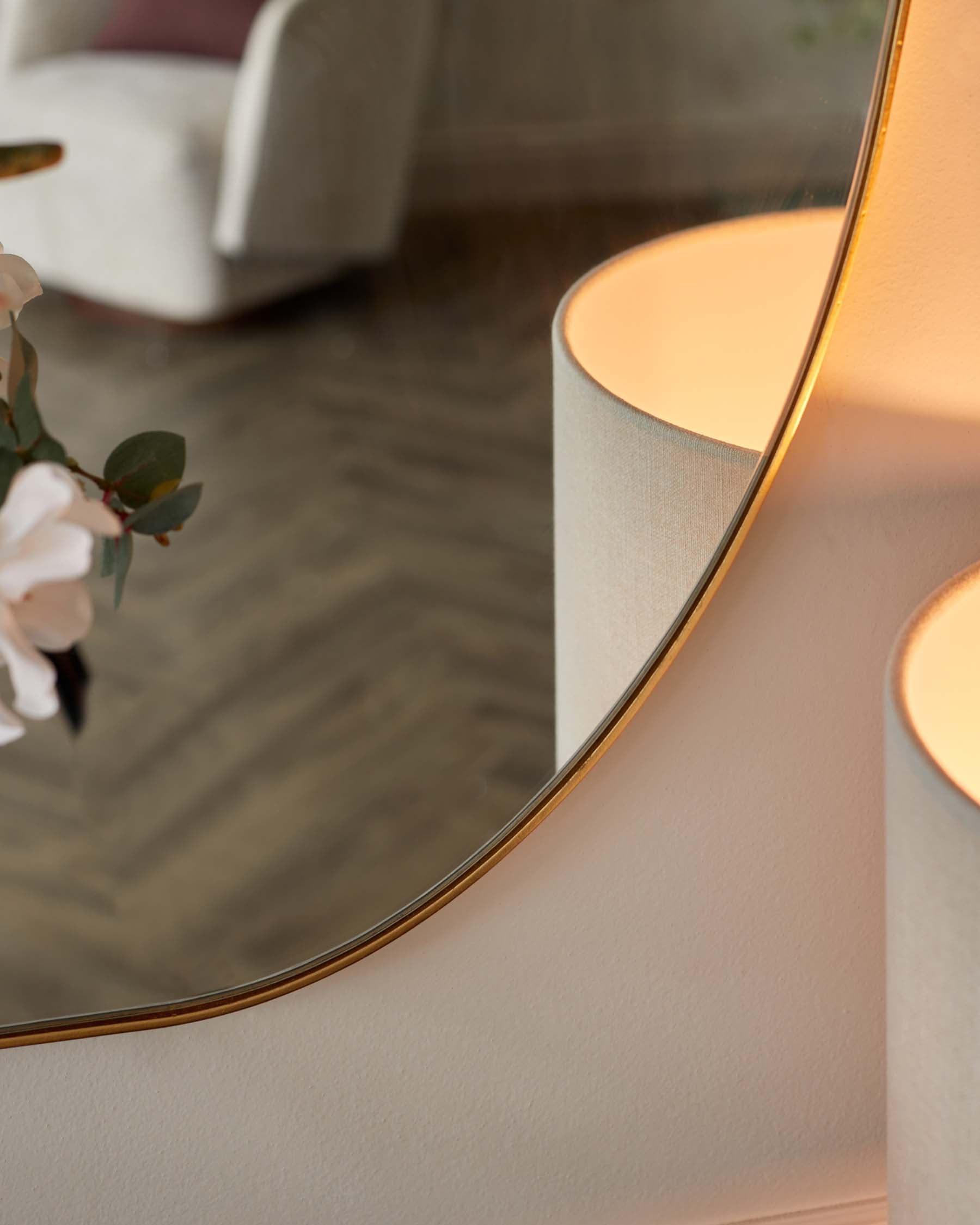 Odense Large Wall Mirror Gold - Image 3