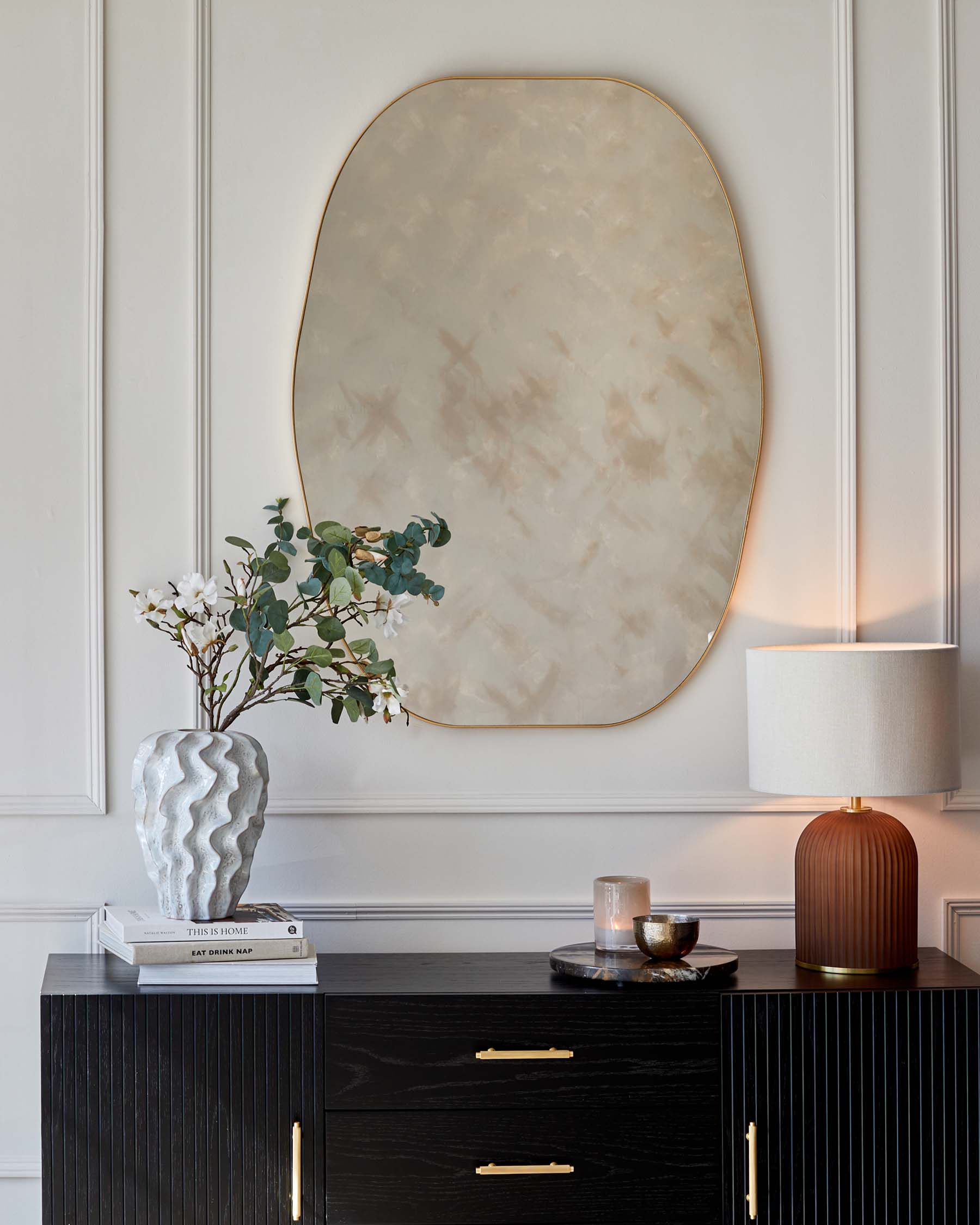 Odense Large Wall Mirror Gold - Image 2