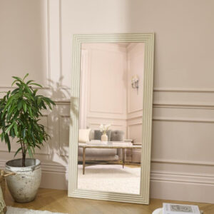 Orkney 180x90cm Wooden Mirror - Oatmeal