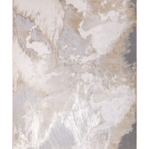 Perla Expression soft silver textured medium rug
