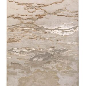 Perla gold textured medium rug
