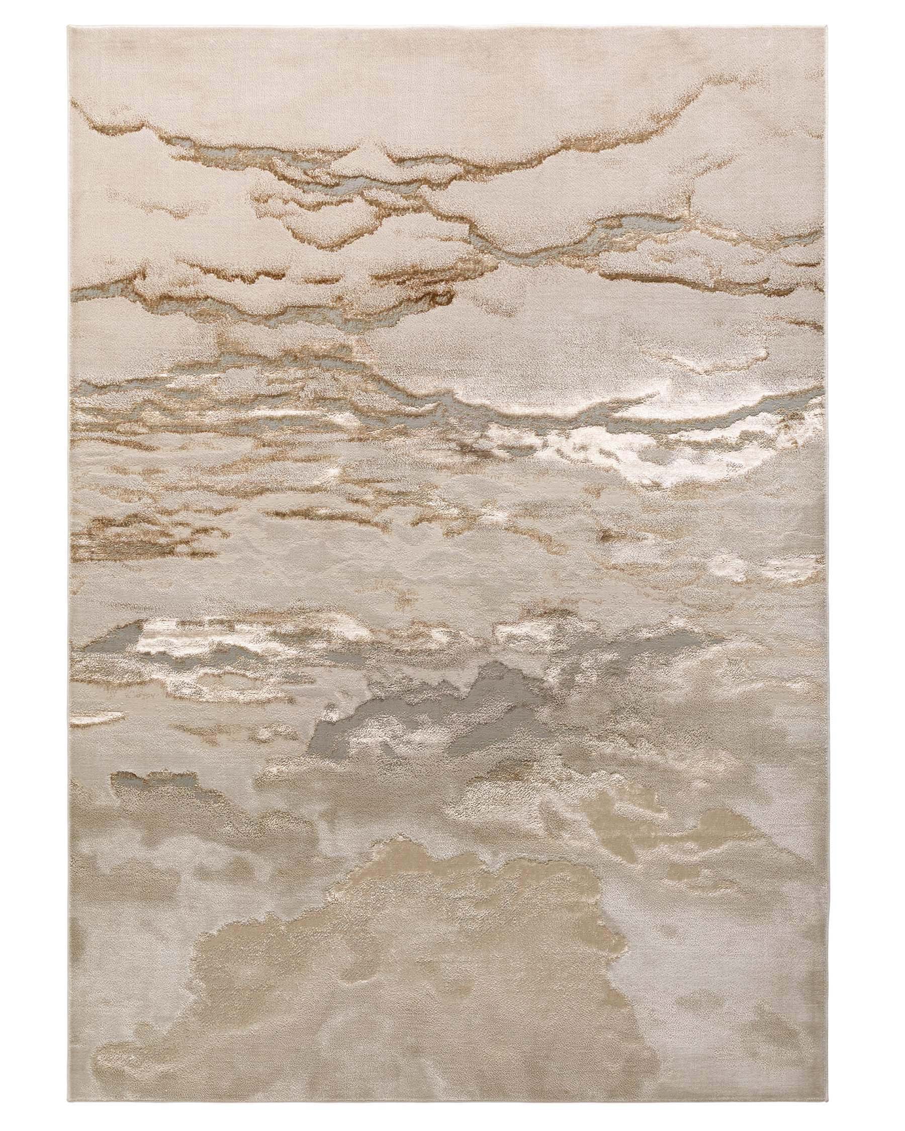 Perla gold textured medium rug
