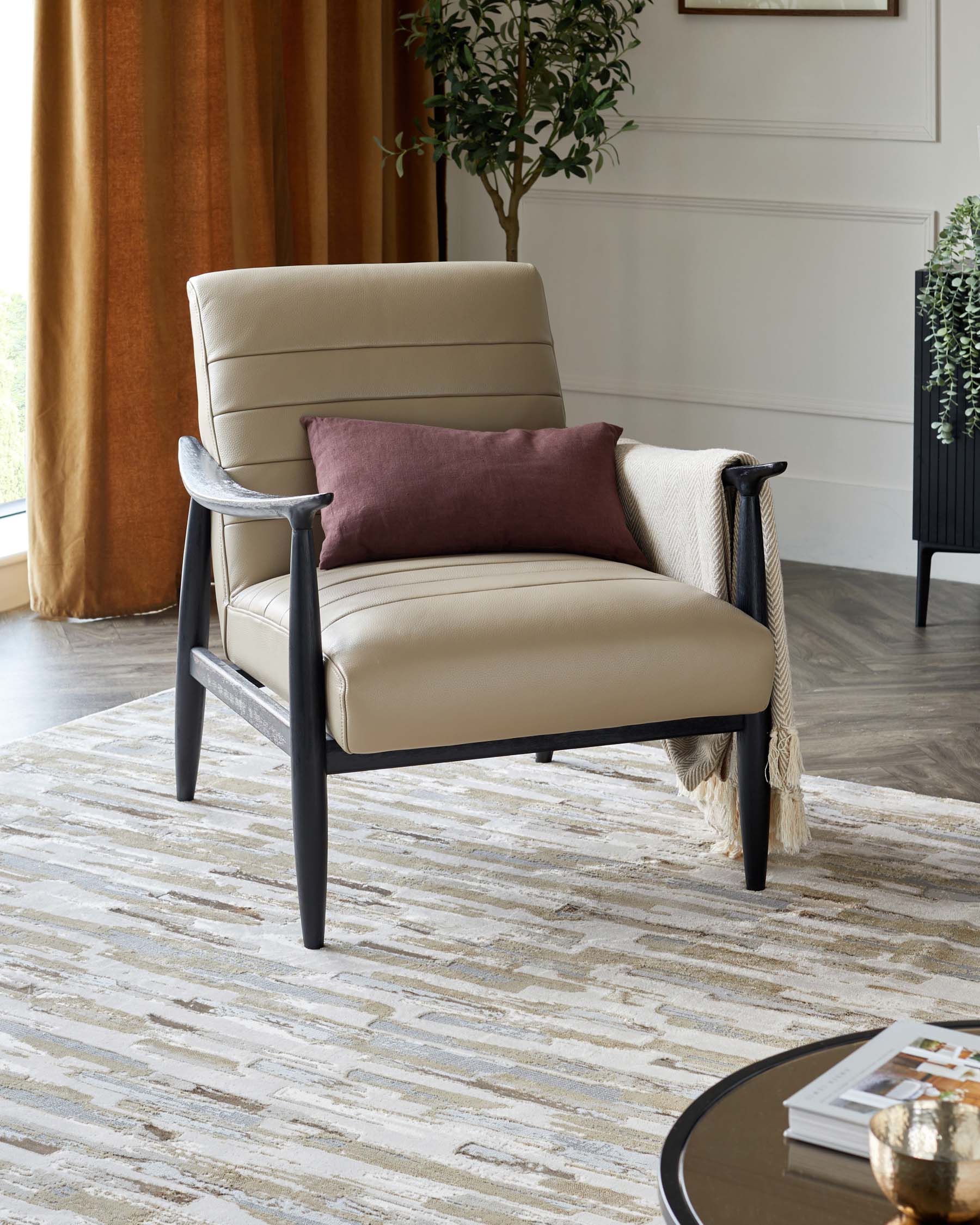 Rowan mixed metallics textured large rug - Image 4