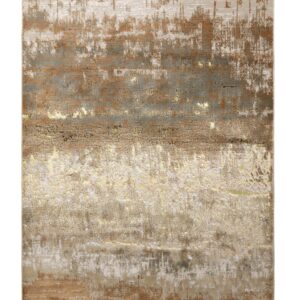Sepia mixed metallics textured large rug