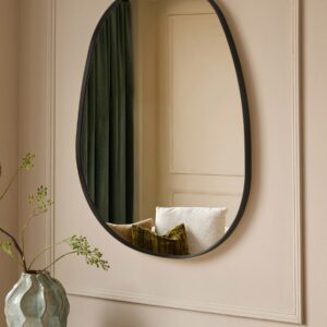 Caspian black pond wall mirror